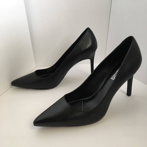 Charles David black leather stiletto pump heels - Picture 5 of 8